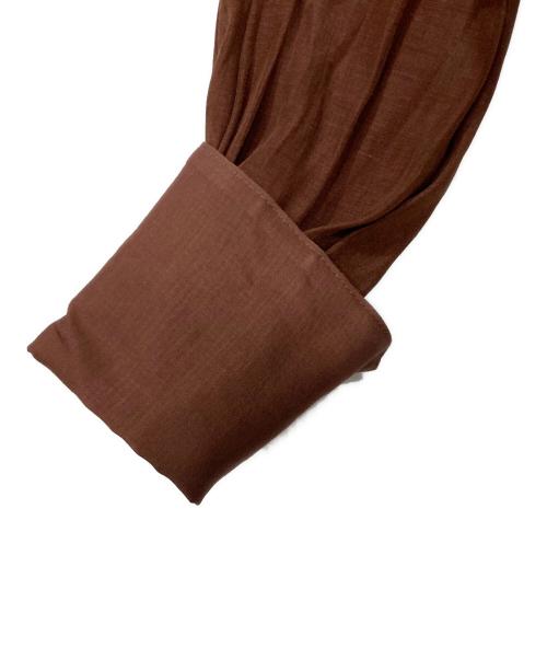 STRASBURGO（ストラスブルゴ）STRASBURGO (ストラスブルゴ) シルク混ボウタイブラウス ブラウン サイズ:S (36)の古着・服飾アイテム