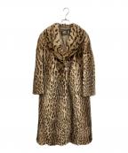 EMBAエンバ）の古着「毛皮ロングコート」｜ベージュ