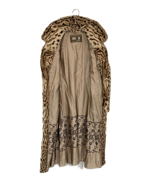 EMBA（エンバ）EMBA (エンバ) 毛皮ロングコート ベージュ サイズ:Mの古着・服飾アイテム