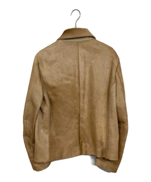 RYUICHIRO SHIMAZAKI homme（リュウイチロウシマザキ オム）RYUICHIRO SHIMAZAKI homme (リュウイチロウシマザキ オム) ハラコジャケット ベージュ サイズ:表記無しの古着・服飾アイテム