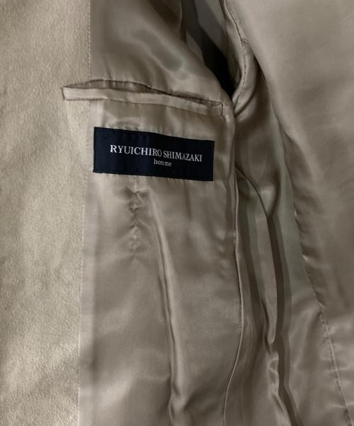 RYUICHIRO SHIMAZAKI homme（リュウイチロウシマザキ オム）RYUICHIRO SHIMAZAKI homme (リュウイチロウシマザキ オム) ハラコジャケット ベージュ サイズ:表記無しの古着・服飾アイテム