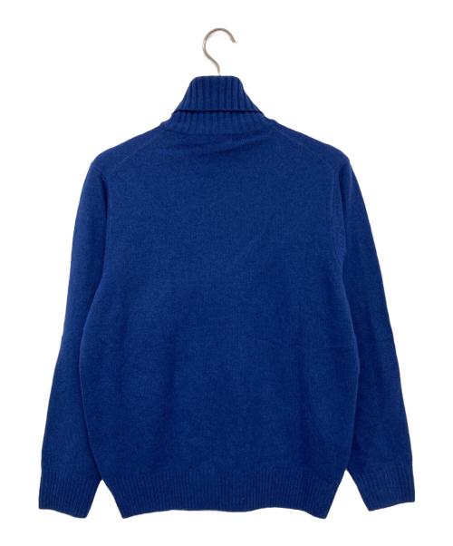 TOMORROW LAND（トゥモローランド）TOMORROW LAND (トゥモローランド) エクストラファインメリノウール タートルネックニット ブルー サイズ:Sの古着・服飾アイテム