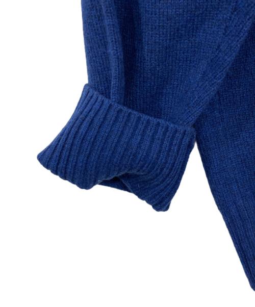 TOMORROW LAND（トゥモローランド）TOMORROW LAND (トゥモローランド) エクストラファインメリノウール タートルネックニット ブルー サイズ:Sの古着・服飾アイテム