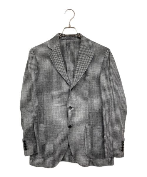 EDIFICE（エディフィス）EDIFICE (エディフィス) リネンウールテーラードジャケット グレー サイズ:46の古着・服飾アイテム