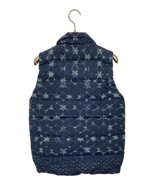 Snow peak（スノーピーク）snow peak (スノーピーク) 総柄ダウンベスト ネイビー サイズ:1の古着・服飾アイテム
