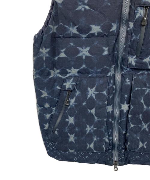 Snow peak（スノーピーク）snow peak (スノーピーク) 総柄ダウンベスト ネイビー サイズ:1の古着・服飾アイテム