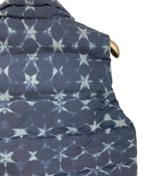 Snow peak（スノーピーク）snow peak (スノーピーク) 総柄ダウンベスト ネイビー サイズ:1の古着・服飾アイテム