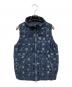 snow peak（スノーピーク）の古着「総柄ダウンベスト」｜ネイビー