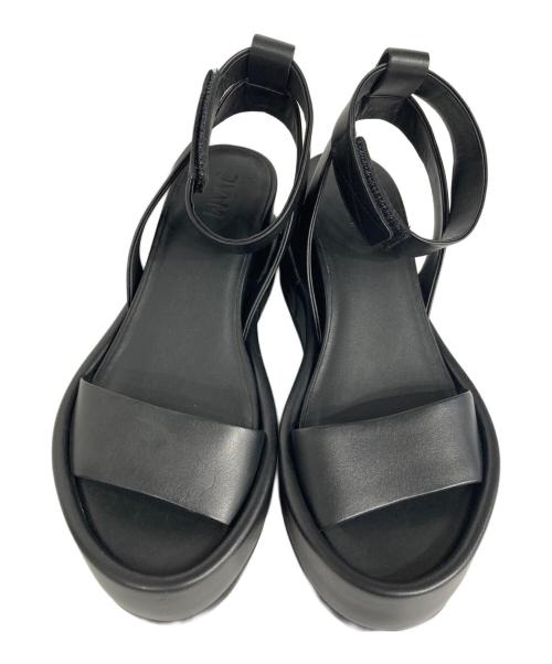 JVAM（ジェイヴィーエーエム）JVAM (ジェイヴィーエーエム) アンクルストラップサンダル ブラック サイズ:38の古着・服飾アイテム