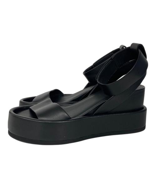 JVAM（ジェイヴィーエーエム）JVAM (ジェイヴィーエーエム) アンクルストラップサンダル ブラック サイズ:38の古着・服飾アイテム