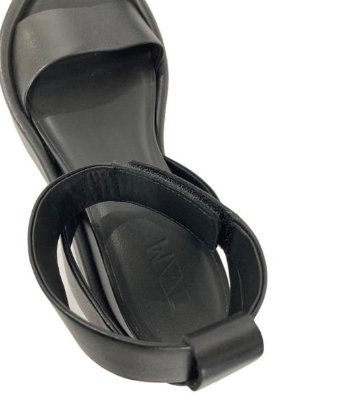 JVAM（ジェイヴィーエーエム）JVAM (ジェイヴィーエーエム) アンクルストラップサンダル ブラック サイズ:38の古着・服飾アイテム