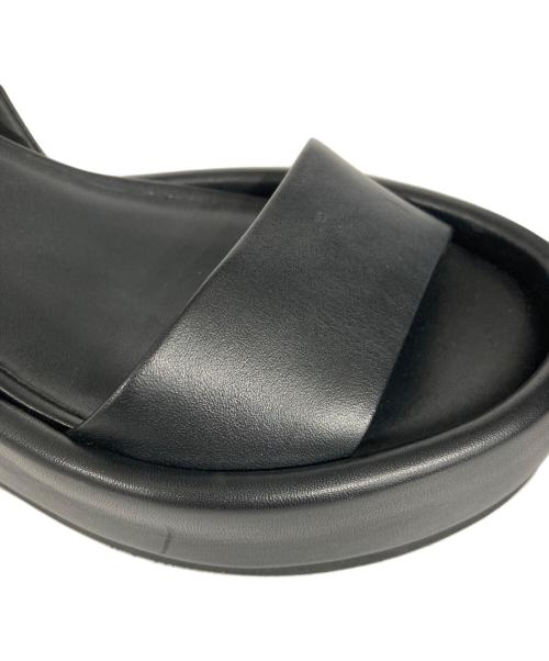 JVAM（ジェイヴィーエーエム）JVAM (ジェイヴィーエーエム) アンクルストラップサンダル ブラック サイズ:38の古着・服飾アイテム