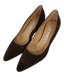 PELLICO（ペリーコ）の古着「スウェードパンプス」｜ブラウン