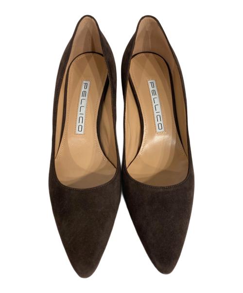 PELLICO（ペリーコ）PELLICO (ペリーコ) スウェードパンプス ブラウン サイズ:37の古着・服飾アイテム