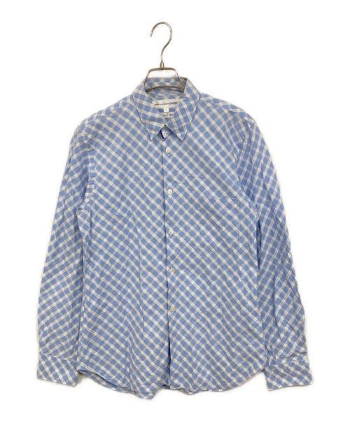 COMME des GARCONS SHIRT（コムデギャルソンシャツ）COMME des GARCONS SHIRT (コムデギャルソンシャツ) ドビーシャツ ブルー サイズ:SIZE Sの古着・服飾アイテム