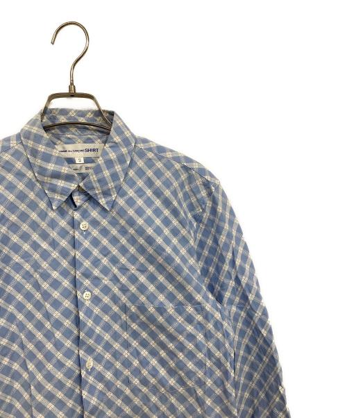 COMME des GARCONS SHIRT（コムデギャルソンシャツ）COMME des GARCONS SHIRT (コムデギャルソンシャツ) ドビーシャツ ブルー サイズ:SIZE Sの古着・服飾アイテム