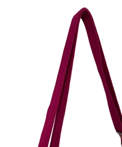 COACH（コーチ）COACH (コーチ) フラワーシグネチャーショルダーバッグ ベージュ×ピンクの古着・服飾アイテム