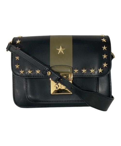 MICHAEL KORS（マイケル・コース）MICHAEL KORS (マイケル・コース) スタースタッズショルダーバッグ ブラックの古着・服飾アイテム