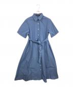 UNTITLEDアンタイトル）の古着「ロングシャツワンピース」｜ブルー