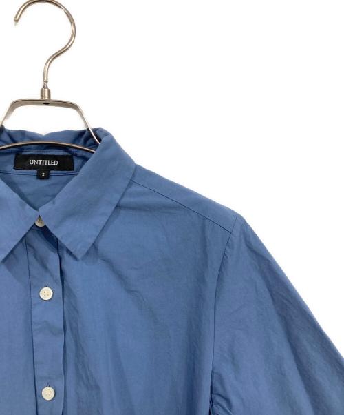 UNTITLED（アンタイトル）UNTITLED (アンタイトル) ロングシャツワンピース ブルー サイズ:SIZE 2の古着・服飾アイテム