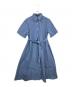 UNTITLED（アンタイトル）の古着「ロングシャツワンピース」｜ブルー