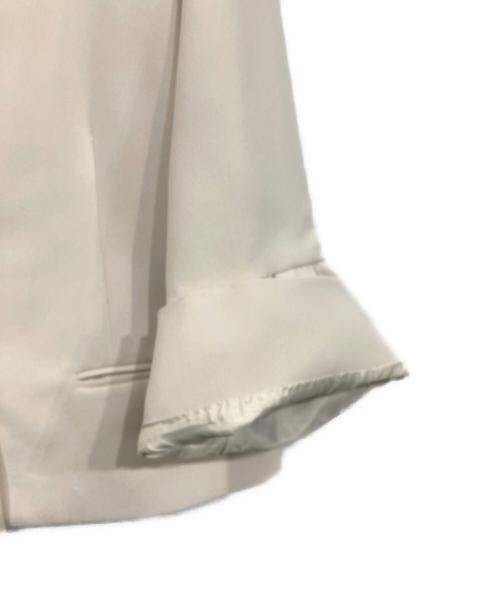 KUMIKYOKU（クミキョク）KUMIKYOKU (クミキョク) コンフォートダブルドレープ ノーカラージャケット ベージュ サイズ:SIZE 2の古着・服飾アイテム