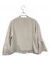 KUMIKYOKU (クミキョク) コンフォートダブルドレープ ノーカラージャケット ベージュ サイズ:SIZE 2：5000円