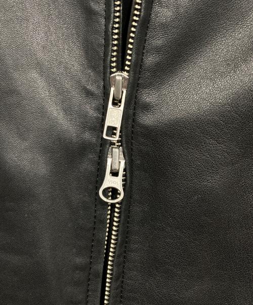 Yohji Yamamoto pour homme（ヨウジヤマモト プールオム）Yohji Yamamoto pour homme (ヨウジヤマモト プールオム) レザージャケット ブラック サイズ:3の古着・服飾アイテム