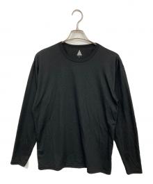 HERENESS（ヒアネス）の古着「DRY WOOL T-SHIRT LONG SLEEVE 2/ドライウールTシャツ ロングスリーブ」｜ブラック