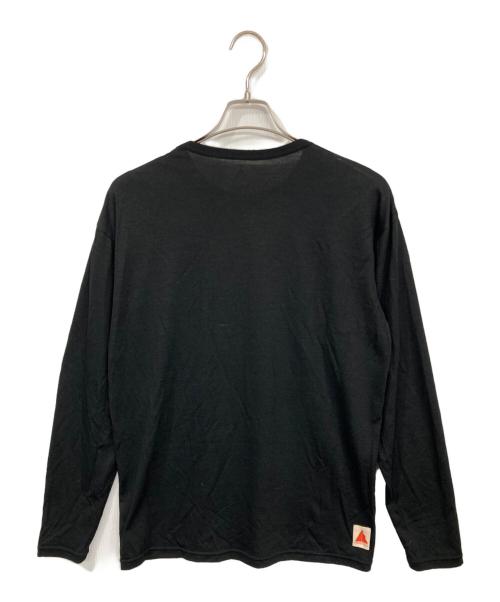 HERENESS（ヒアネス）HERENESS (ヒアネス) DRY WOOL T-SHIRT LONG SLEEVE 2/ドライウールTシャツ ロングスリーブ ブラック サイズ:Lの古着・服飾アイテム