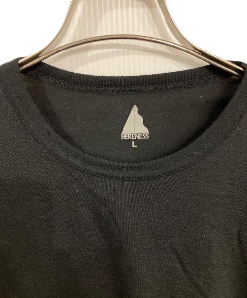 HERENESS（ヒアネス）HERENESS (ヒアネス) DRY WOOL T-SHIRT LONG SLEEVE 2/ドライウールTシャツ ロングスリーブ ブラック サイズ:Lの古着・服飾アイテム
