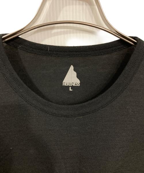 HERENESS（ヒアネス）HERENESS (ヒアネス) DRY WOOL T-SHIRT 2/ドライウールTシャツ ブラック サイズ:Lの古着・服飾アイテム