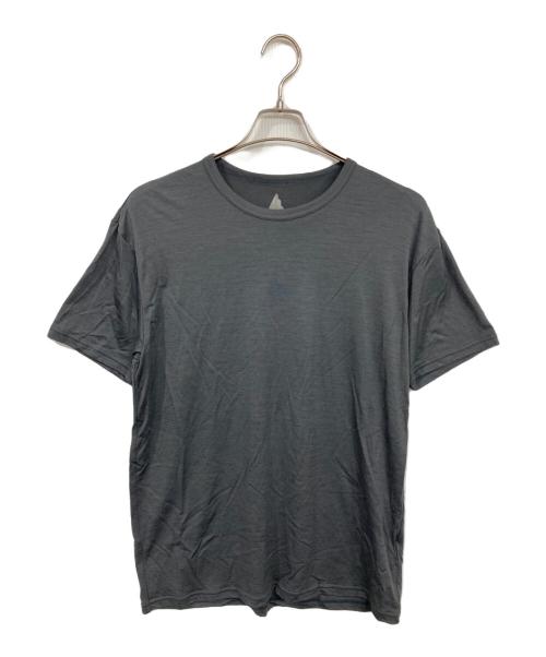 HERENESS（ヒアネス）HERENESS (ヒアネス) SMOOTH WOOL T-SHIRT 2/スムースウールTシャツ グレー サイズ:Lの古着・服飾アイテム
