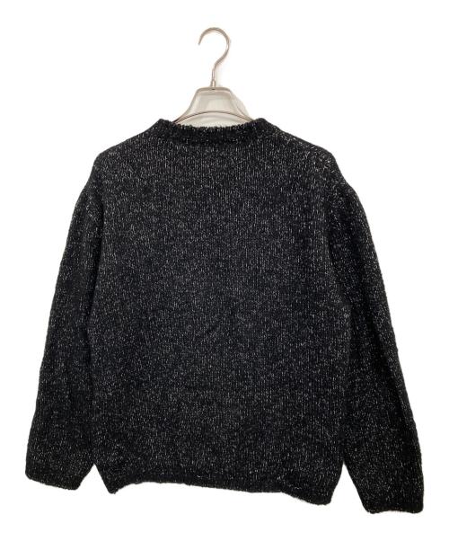 STATIC（スタティック）STATIC (スタティック) クルーネックニット ブラック サイズ:M/Lの古着・服飾アイテム