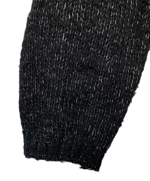 STATIC（スタティック）STATIC (スタティック) クルーネックニット ブラック サイズ:M/Lの古着・服飾アイテム