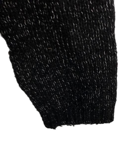 STATIC（スタティック）STATIC (スタティック) クルーネックニット ブラック サイズ:M/Lの古着・服飾アイテム