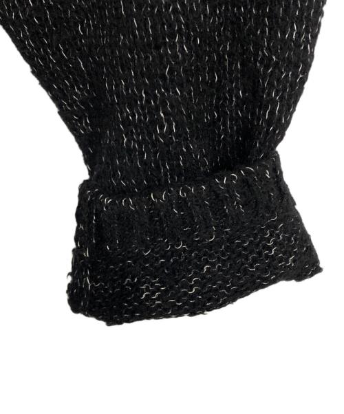 STATIC（スタティック）STATIC (スタティック) クルーネックニット ブラック サイズ:M/Lの古着・服飾アイテム