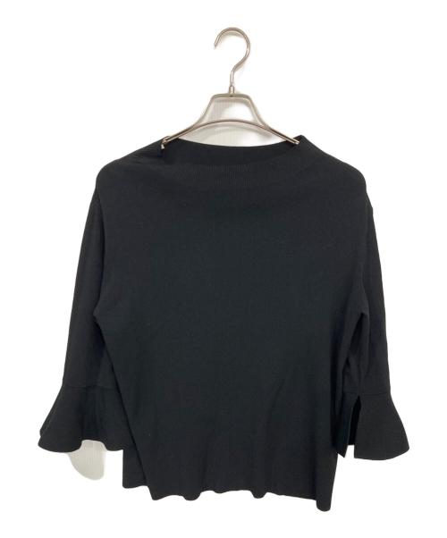 SOEJU（ソージュ）SOEJU (ソージュ) フレアスリーブニットプルオーバー ブラック サイズ:Mの古着・服飾アイテム