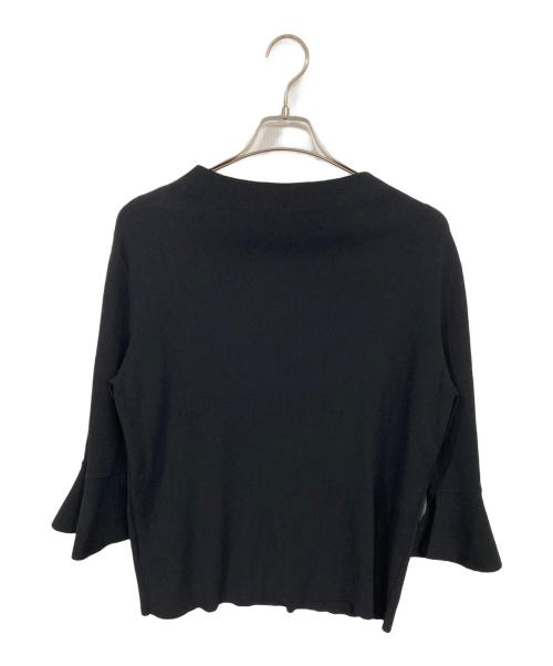 SOEJU（ソージュ）SOEJU (ソージュ) フレアスリーブニットプルオーバー ブラック サイズ:Mの古着・服飾アイテム