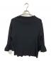 SOEJU（ソージュ）の古着「フレアスリーブニットプルオーバー」｜ブラック