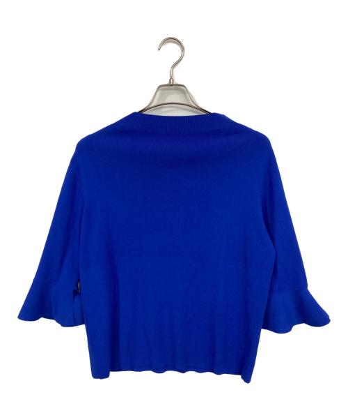 SOEJU（ソージュ）SOEJU (ソージュ) フレアスリーブニットプルオーバー ブルー サイズ:Mの古着・服飾アイテム