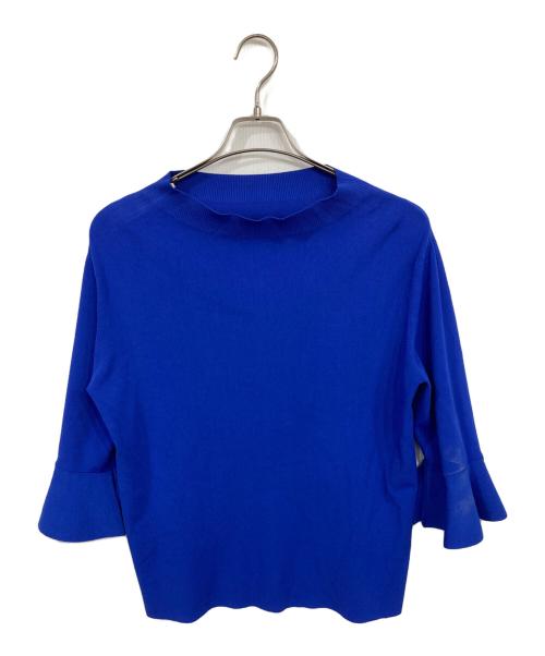 SOEJU（ソージュ）SOEJU (ソージュ) フレアスリーブニットプルオーバー ブルー サイズ:Mの古着・服飾アイテム