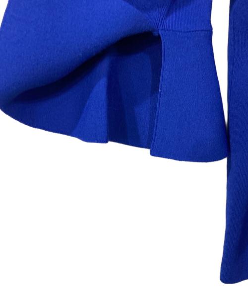 SOEJU（ソージュ）SOEJU (ソージュ) フレアスリーブニットプルオーバー ブルー サイズ:Mの古着・服飾アイテム