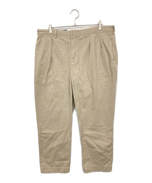 POLO RALPH LAUREN（ポロ・ラルフローレン）POLO RALPH LAUREN (ポロ・ラルフローレン) タックワイドチノ ベージュ サイズ:38の古着・服飾アイテム