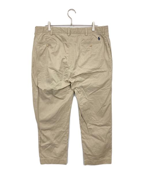 POLO RALPH LAUREN（ポロ・ラルフローレン）POLO RALPH LAUREN (ポロ・ラルフローレン) タックワイドチノ ベージュ サイズ:38の古着・服飾アイテム