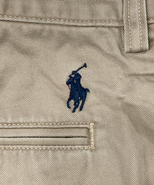 POLO RALPH LAUREN（ポロ・ラルフローレン）POLO RALPH LAUREN (ポロ・ラルフローレン) タックワイドチノ ベージュ サイズ:38の古着・服飾アイテム