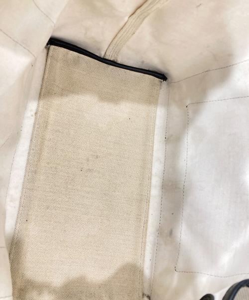 BALENCIAGA（バレンシアガ）BALENCIAGA (バレンシアガ) ネイビーカバスS ベージュ×ブラックの古着・服飾アイテム