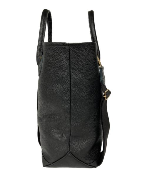 YOUNG & OLSEN The DRYGOODS STORE（ヤングアンドオルセン ザ ドライグッズストア）YOUNG & OLSEN The DRYGOODS STORE (ヤングアンドオルセン ザ ドライグッズストア) EMBOSSED LEATHER HAVERSACK M ブラックの古着・服飾アイテム