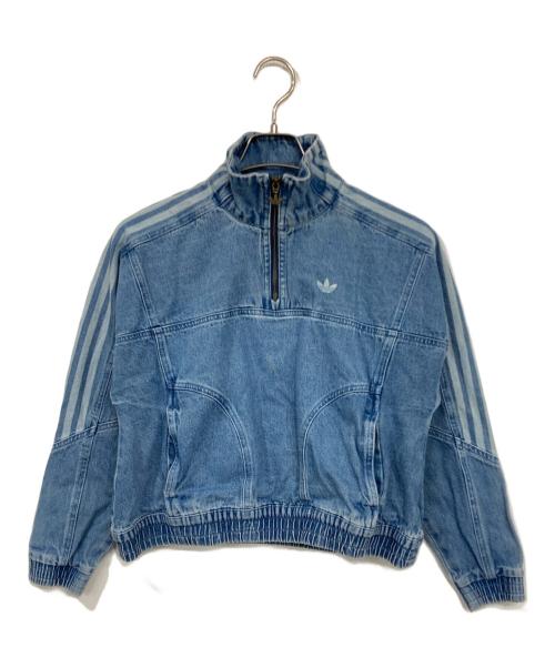 adidas（アディダス）adidas (アディダス) デニムクロップド トラックトップ インディゴ サイズ:Ｓの古着・服飾アイテム