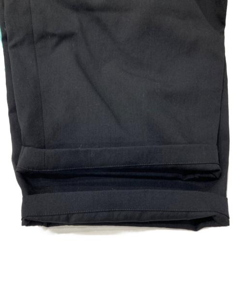 GROUND Y（グラウンドワイ）GROUND Y (グラウンドワイ) WOOL GABARDINE WAIST DRAWSTRING PANTS ブラック サイズ:3の古着・服飾アイテム